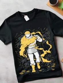 Laios Touden Dungeon Meshi T-Shirt Anime Vintage Special Unisex T-Shirt Gift - màu đen - Xem 1