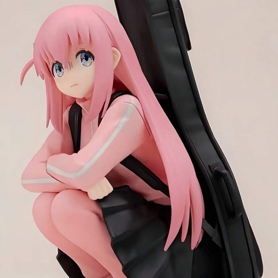 1pc BOCCHI THE ROCK! Gotoh Hitori Cute Posable Figure, Anime Collectible Statue, Doll Gift For Kids, Christmas Decor - Multicolor - View 1