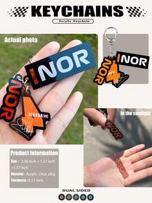 F1 Driver Name Keychain Racing Keychain Racing Sports Keychain RUS, PIA, SAI, LEC, Lando Driver Keychain Suitable For Fans - Multicolor - View 8