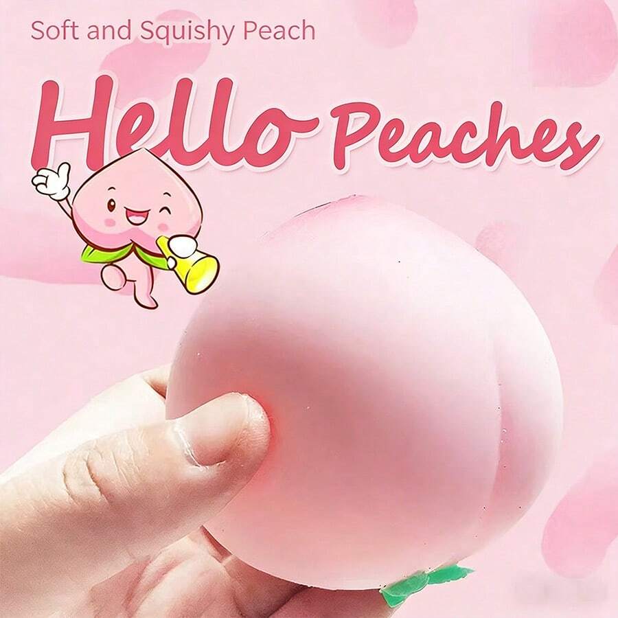 减压模拟挤压桃子大桃子趣味Q软慢回弹减压玩具 - 彩色 - 查看 1