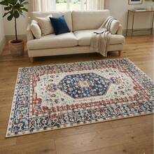 Modern Boho Ethno Print Non-Slip Carpet for Living Room, Bedroom & Minimalist Home Decor ,Vintage Ethno SRug 80x200 cm, 80x300 cm,100x200 cm, 120x180 cm - 彩色 - 查看 4