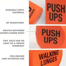 2颗六角形健身骰子 - 瑜伽游戏骰子 - 瑜伽爱好者玩具，包含36种运动动作，生日和圣诞节礼物 - 彩色 - 查看 8