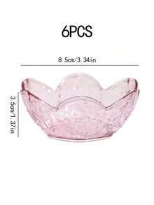 1/2/4/6件套樱花酱汁碟套装，粉色樱花水晶塑料开胃菜盘，蘸酱碗，品尝碗，餐具，调味碗，小碗，冰淇淋小吃酱油调味碗 - 彩色 - 查看 15