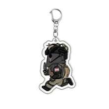 Llavero de diseño de nicho militar de juego Ghost Chibis para accesorios, fans de COD Soldier Soap Simon Riley Alex Mason, regalos de joyería para jugadores, accesorios de bolsa, encantos para bolsa, regalos de maestros - Multicolor - Ver 4