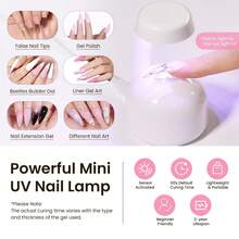 Kit de puntas de uñas Beetles Tipex Lite Pre-Built Apex, Stiletto Medium, con pegamento de uñas Tipex, Kit de uñas de gel todo en uno - Kit de uñas Stiletto Long 224 piezas (Tipex Nail Kit) - Ver 6
