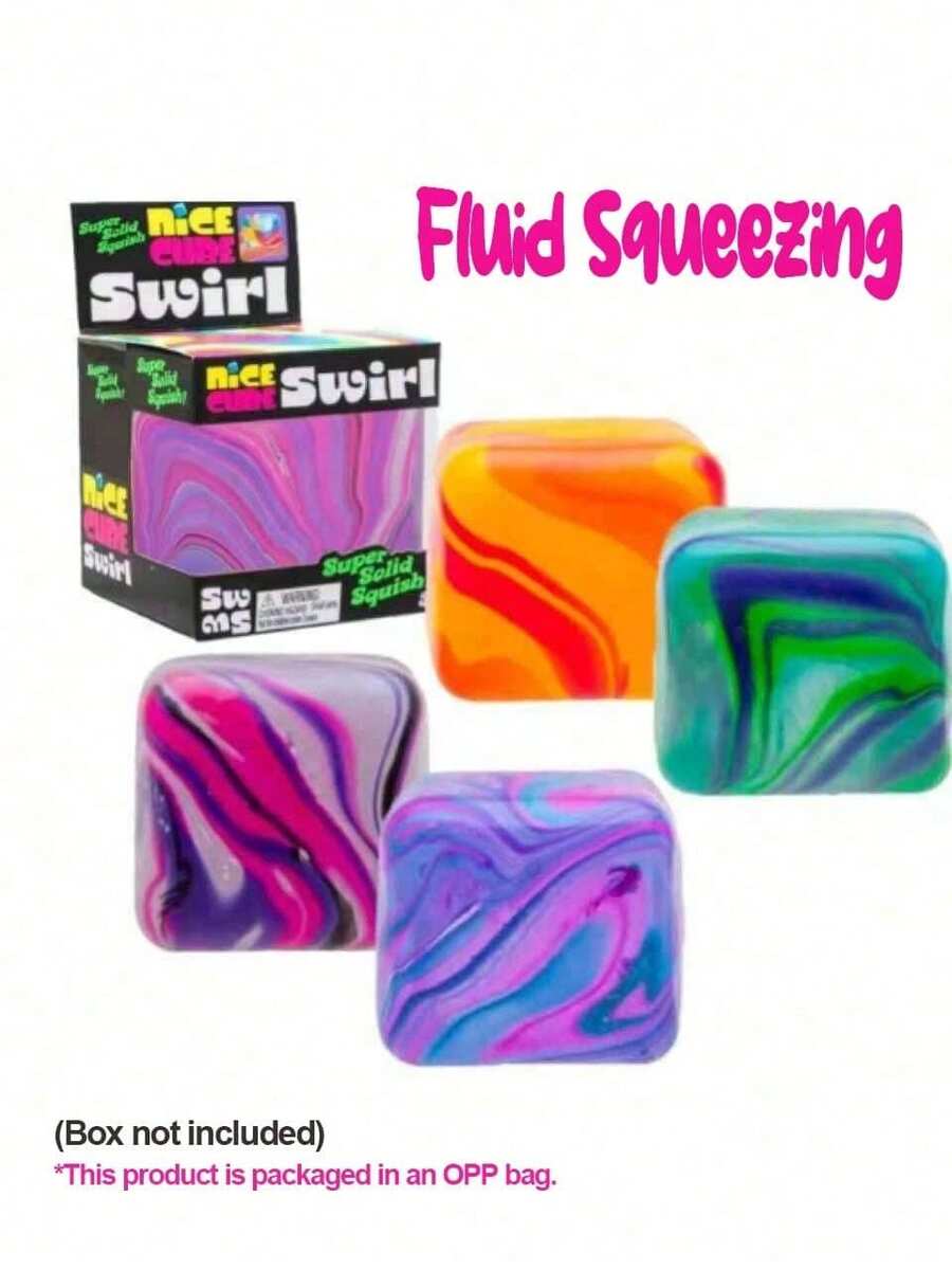 New Marble Ice Cube Malt Sugar Stress Relief Ice Cube Malt Sugar Squeeze Toy - Birthday Gift, Perfect Gift, Holiday Gift - Multicolor - View 1