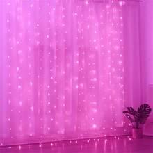 600/300/200/100 LED Curtain Lights, Without Remote Control, Fairy Tale Lights, 8 Curtain Light Modes, Battery Powered, Suitable For Christmas, Halloween, Bedroom, Window, Wedding, Party, Background Decor - Battery Box Curtain Light - View 14