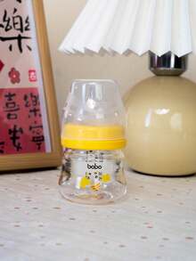 1个婴儿玻璃奶瓶，宽口径，新生儿奶瓶，80毫升/2.7盎司 - 彩色 - 查看 9