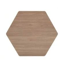 Hexagonal Multifunctional Coffee Table (79 X 69.4 X 40 Cm) – Easy-To-Assemble Modern Design For Versatile Spaces, Offering Expanded Living Solutions - Brown - View 6