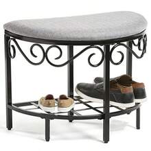 Mango Steam Berkeley Banco de Zapatos - Gris Medio Circulo - Gris Jaspeado - Ver 5