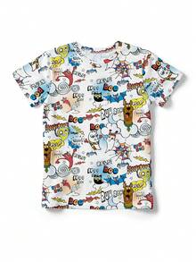 Whysmera SHEIN X SCOOBY-DOO 休闲卡通印花可爱短袖T恤，夏季 - 彩色 - 查看 3