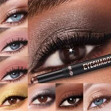 8色珠光高光眼影棒套装，珠光和哑光双色，防水防汗持久，金属光泽乳霜质地，易于涂抹，可用于眼影、高光、修容，适合日常、工作、派对、舞台妆容。 - 彩色 - 查看 3