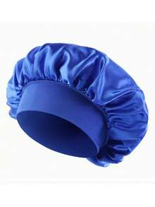 1 pieza Gorro de turbante de satén de color liso para mujer, adecuado para uso diario, gorro para dormir - Caqui - Ver 21
