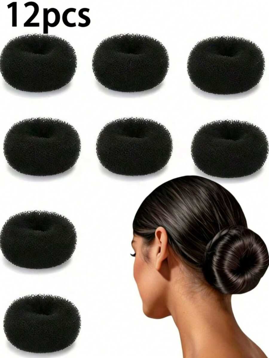 Maruko Hairstyle Maker, Women's Small Bun Circle Set, Suitable For Short & Fine Hair Braiding Styling Accessories - Multicolor - View 1
