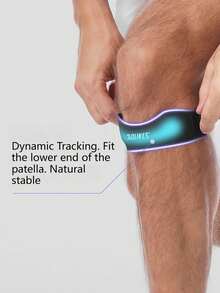 AOLIKES 1pc Sports Compression Shock-Absorbing Adjustable Thick Quick-Dry Running Knee Pad - Multicolor - View 6