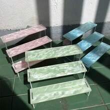Giá trưng bày mô hình hộp kín họa tiết sóng nước Mica, hộp đựng mô hình anime bằng acrylic. - Nhiều màu - Xem 6