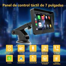 Carsapro Auto Estéreo Portátil Pantalla Táctil Inalámbrico Carplay estéreo 7 Pulgadas IPS pantalla para auto Android Auto stereo carro Mirrorlink Bluetooth USB car audio Cámara FM MP5 RCA - C5810 - Ver 2