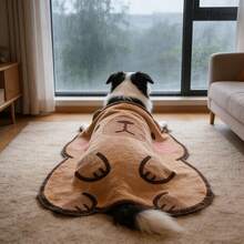 1pc Capybara Shaped Plush Blanket, Cute Capybara Throw Blanket, Warm For Autumn/Winter, Suitable For Sofa, Bed, Car, Office, Pets, Birthday Gift - Multicolor - View 4