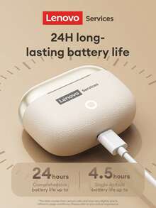 Lenovo LE221 Minimalist Wireless Earphones With Passive Noise Cancellation, HIFI Sound Quality, High-Definition Calls, Noise Cancellation With Microphone, Low Latency, Long Battery Life, Suitable For Gaming, Music, Sports, Compatible With Smartphones And Computers - View 6