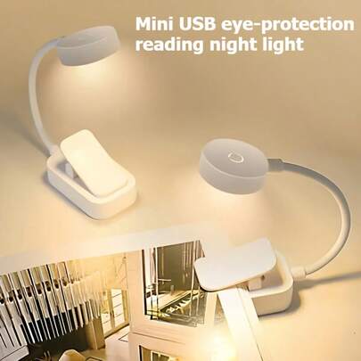 Adjustable 3-Color & Brightness Mini Clip-On Book Light, Suitable For Dorm, Bedside, Office, Tablet & Smartphone Reading, Perfect Gift For Book Lovers (Batteries Not Included)