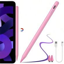 1支Apple Pencil，兼容2018-2024年发布的Apple产品，内置90mAh锂离子电池，充电速度更快，支持防误触和倾斜感应，兼容Apple Pencil，也兼容iPad 10/9/8/7/6代、iPad Pro 11/12.9/13英寸（M4）、iPad Air 3/4/5/M2、iPad mini 5/6。 - 彩色 - 查看 4