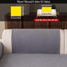 1 Buah Sarung Sofa Chenille yang Dapat Dicuci dengan Mesin - Sarung Sofa Anti Selip untuk Dekorasi Rumah, Cocok untuk Sofa 1/2/3/4 Dudukan - Dark Grey - View 15