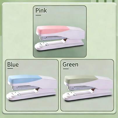 1개 고품질 스테이플러, 학생 및 사무실용 스테이플링 장치, 다기능 간편한 미니 휴대용 스테이플러