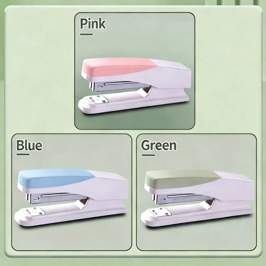 1pc High-Quality Stapler, Student & Office Use Stapling Device, Multi-Function Effortless Mini Handheld Portable Stapler - Portable Stapler - View 1