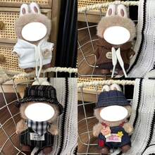 【仅服装】4.0 FOR LABUBU 时尚连帽卫衣和鞋子套装，4.0 迷你 FOR LABUBU 釉面娃娃，FORBUBU 休闲百搭背带裤和鞋子套装 FOR LABUBU（不含娃娃） - 彩色 - 查看 1
