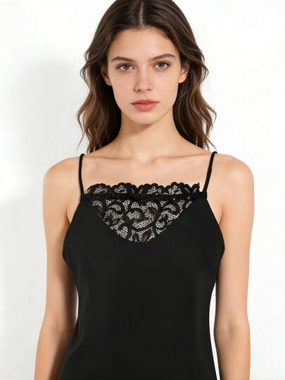 1/2pcs Women Lace Clip-On Anti-Exposure, Black & White Floral Lace Collar Design, Suitable For Covering Private Parts, Layering, Weddings And Workwear