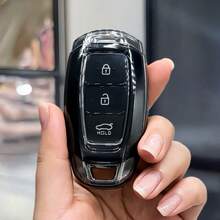 【透明TPU】汽车钥匙遥控器保护套，适用于配备无钥匙进入遥控器的 Santa Fe、I30、Encino、KONA、Solaris、Carnival、Grandeur、Elantra、Accent 等车型 - 單包 - 查看 14