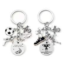1pc Classic Football Player Enamel Zinc Alloy Keychain, Handmade Exquisite Gift For Friends - Multicolor - View 3
