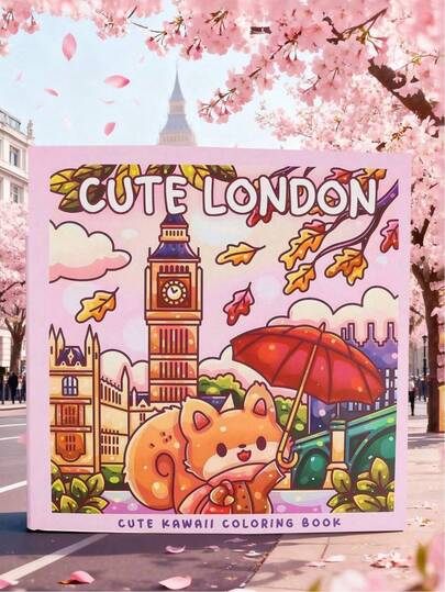 Libro para colorear lindo de Londres: Una aventura encantadora para colorear, adecuado como regalo para vacaciones, cumpleaños, Halloween, Navidad, Año Nuevo (La alfombrilla mencionada en las especificaciones del producto debe comprarse por separado).
