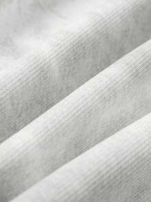 男士休闲纽扣短袖T恤和抽绳长裤套装 - 淺灰色 - 查看 6