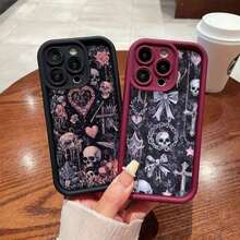2026Una funda para teléfono creativa con diseño gótico de esqueleto, lazo, calavera y cruz para 17 16 15 Pro 14 Plus 13 12 11 y , funda suave. Accesorios navideños. Fundas de Teléfono Exquisite que Añaden un Toque Festivo, Edición Limitada Navideña, Personalizables, Funda Personalizada para Teléfono 17 Pro, como Regalo Navideño, Funda 16 Promax, Artículo de  Caliente, Oferta Especial de Año Nuevo, la Mejor Opción de Regalo para Amigos o Familiares. Estuche Para Rega - Multicolor 3 - Ver 11