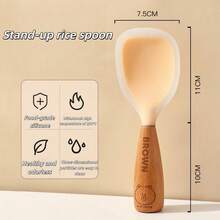 SANRIO 可爱小熊造型不粘饭勺，硅胶饭勺，适用于电饭煲 - 查看 2