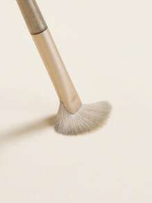 2pcs Fan Makeup Brushes,Half-Fan Nose Contour Brush, Nose-Shadow Brush,Highlight Brush,Angled Nose Contouring Brush, Soft And Portable,Fan Makeup Brush,Professional Highlight Blush Makeup Tools - Multicolor - View 4