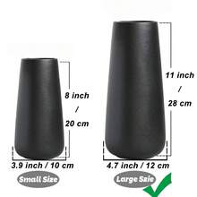 This Tall, Matte Black Plastic Vase Is Perfect For Flower Arranging And Displaying Reeds. It's A Classic Country-Style Decorative Vase Suitable For Home Decor And Table Setting. - Multicolor - View 17