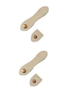 Botones de cuero artesanal DIY, accesorios de costura plegables, ganchillo/billetera/bolso, botones a presión de cuero artificial multicolor adecuados para bolsos y billeteras, anillos metálicos, cosas lindas y femeninas - Multicolor - Ver 17