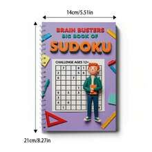 Libro de desafío de Sudoku, un rompecabezas lógico atemporal que puede mejorar la velocidad y precisión del pensamiento, ayudando a mantener la claridad mental y el enfoque. Una opción ideal para el reinicio diario y la mejora continua. - Libro de sudoku - Ver 7