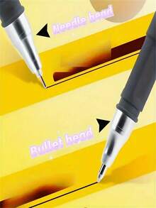 20PCSMatte Black Gel Pens Set 0.5mm Fine Point Smooth Writing Pens Refillable School Office Stationery For Students & Adults - Multiple Styles - View 8