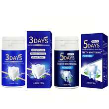 AHVTE 80克泡泡糖味牙齿美白粉，口腔清洁 - 3D藍色+5D藍色組合裝 - 查看 10