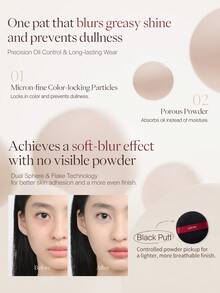 JOOCYEE Translucent Blurring Loose Powder, Oil Control, Long-Lasting, Brightening, Transparent Makeup Effect - 02 Oxygen Purple - View 2