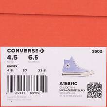 Converse Giày cao cổ Chuck Taylor 70S bằng vải canvas unisex (mã sản phẩm A16811C) - Xanh và trắng - Xem 6