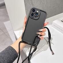 New Delicate Textured Thick Anti-Drop Handmade Braided Wrist Strap Crossbody Strap Painted Soft Protective Phone Case Compatible With IPhone 16/16 Pro/16 Pro Max/16 Plus, 15 Pro Max, 13, 14, 12, XS - Multicolor - View 5