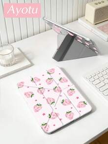 Ayotu 粉色星形草莓保护套，兼容 iPad A16、iPad Pro 13/12.9/11、iPad Air 11/13、iPad mini、iPad Air 11 英寸、Kindle（第 11 代，2024 年发布）、Kindle Paperwhite（第 12 代，2024 年发布） - 彩色 - 查看 5