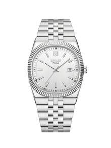 REWARD Men's Quartz Watch Business Fashion Style Timing Calendar Luminous Hands Multi-Functional Men Wristwatch High Quality Gift Classic Design Stainless Steel Watch Band - Silver - View 8