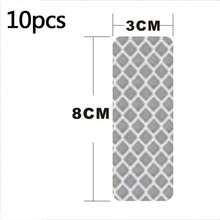 10片装反光条，自行车、摩托车、婴儿车安全警示反光贴纸 - 彩色 - 查看 8