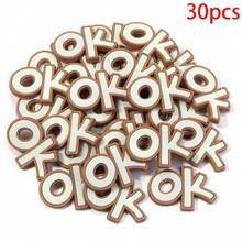 30pcs/Pack PVC Soft Gel OK Letter Stickers, Creative Handmade DIY Decor Stickers, Waterproof & Durable For Clothing, Shoes, Phone Cases, Earphones, Hair Clips, Bags - OK Patch - View 10