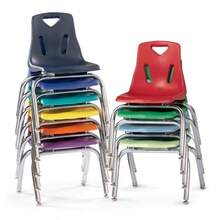 Berries Jonti-Craft 8140JC1130 - Silla apilable con Patas cromadas 25 4 cm de Altura Color Lima - Cal - Ver 3